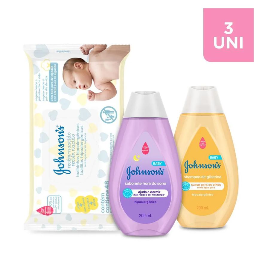 Johnson'S Baby Kit Higiene Diaria do Bebê