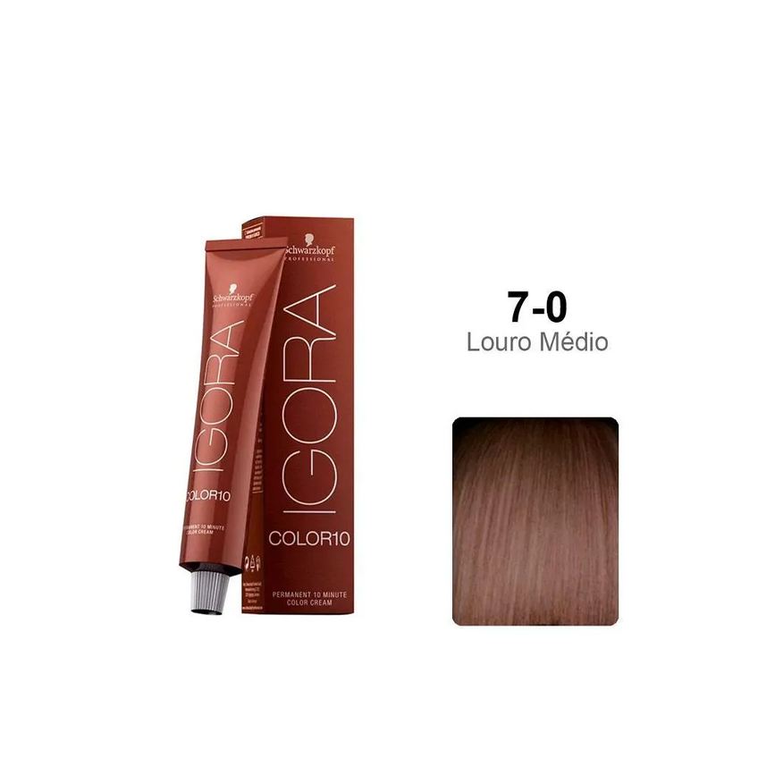 Schwarzkopf Professional Tintura Schwarzkopf Igora Color10 7.0 Louro Médio