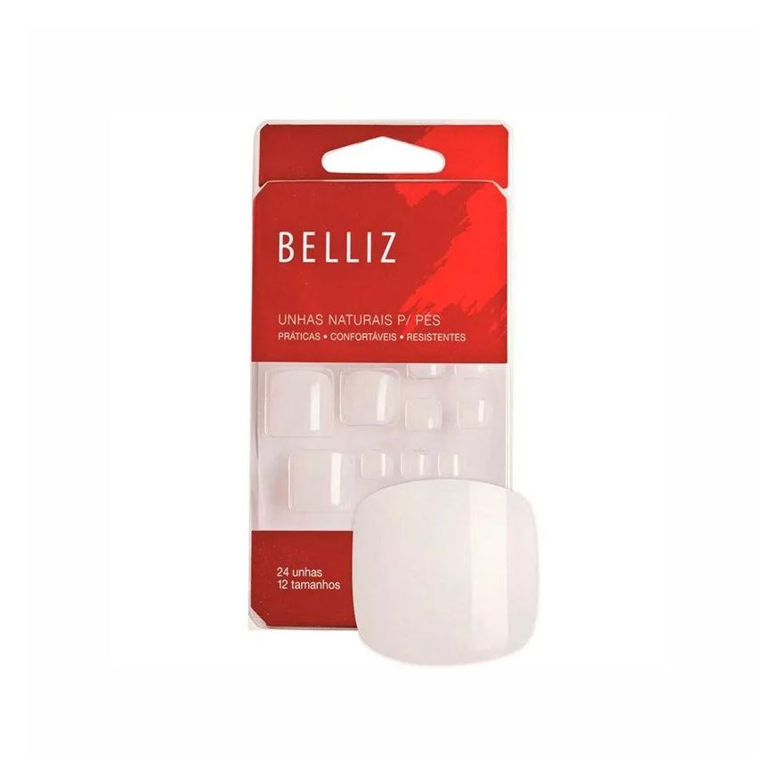 Natura Unhas Postiças para Pés Belliz Naturais