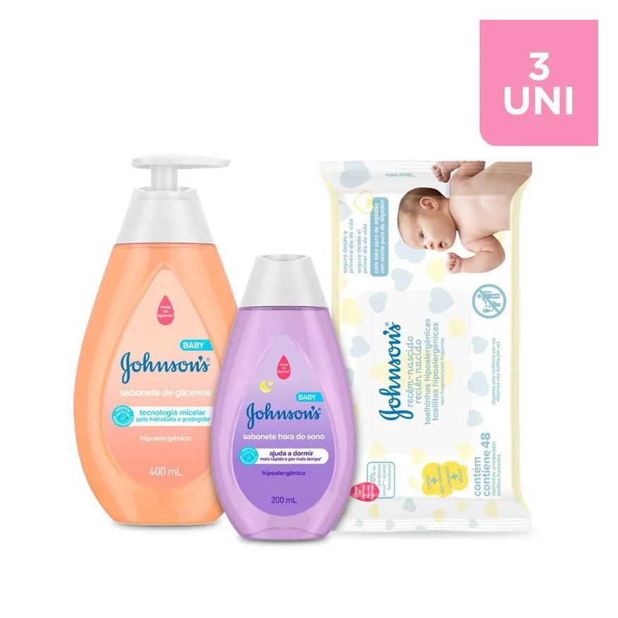 Johnson'S Baby Kit Lencinhos e Sabonetes para o Bebê