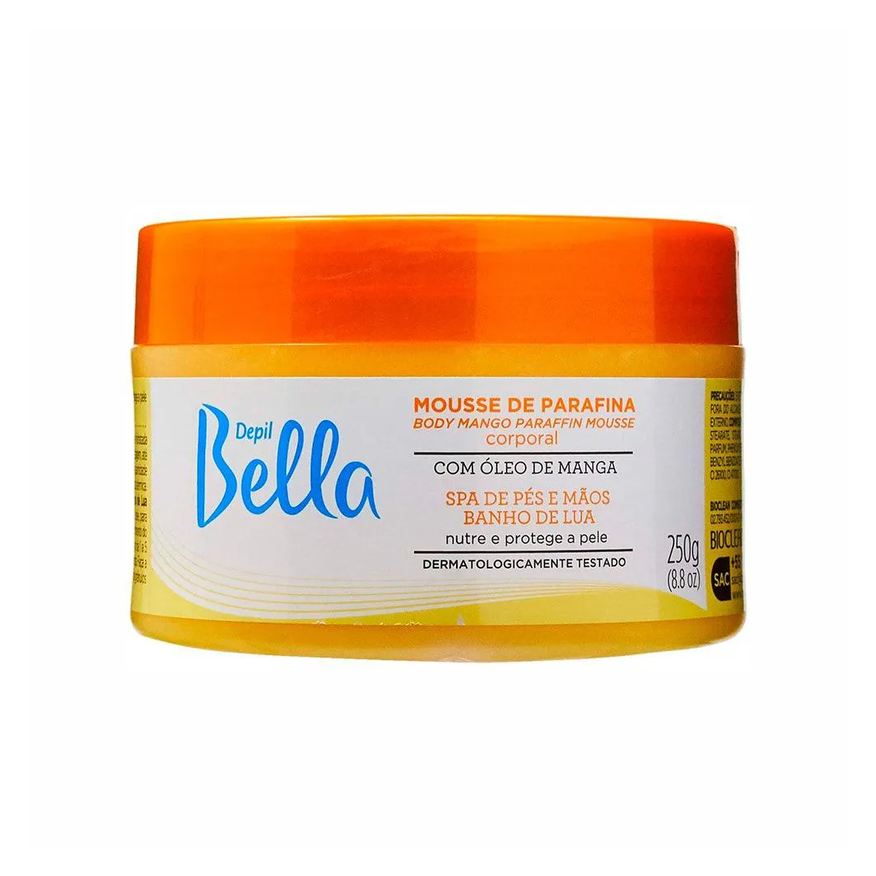 de Mousse Parafina Corp Depil Bella Manga 250g