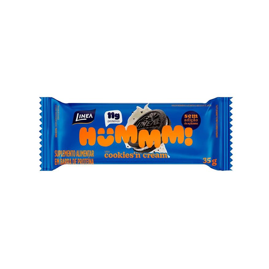 Linea Barra de Proteína Hummm Cookies'n Cream 35g