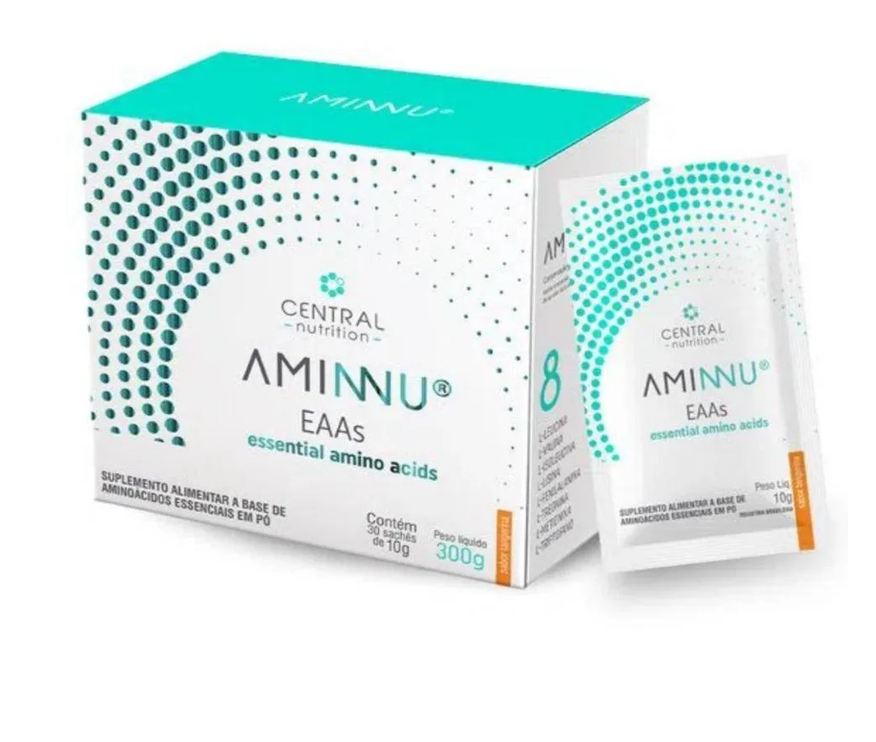Central Nutrition Suplemento Aminnu Tangerina Sachê 10g 30 unidades