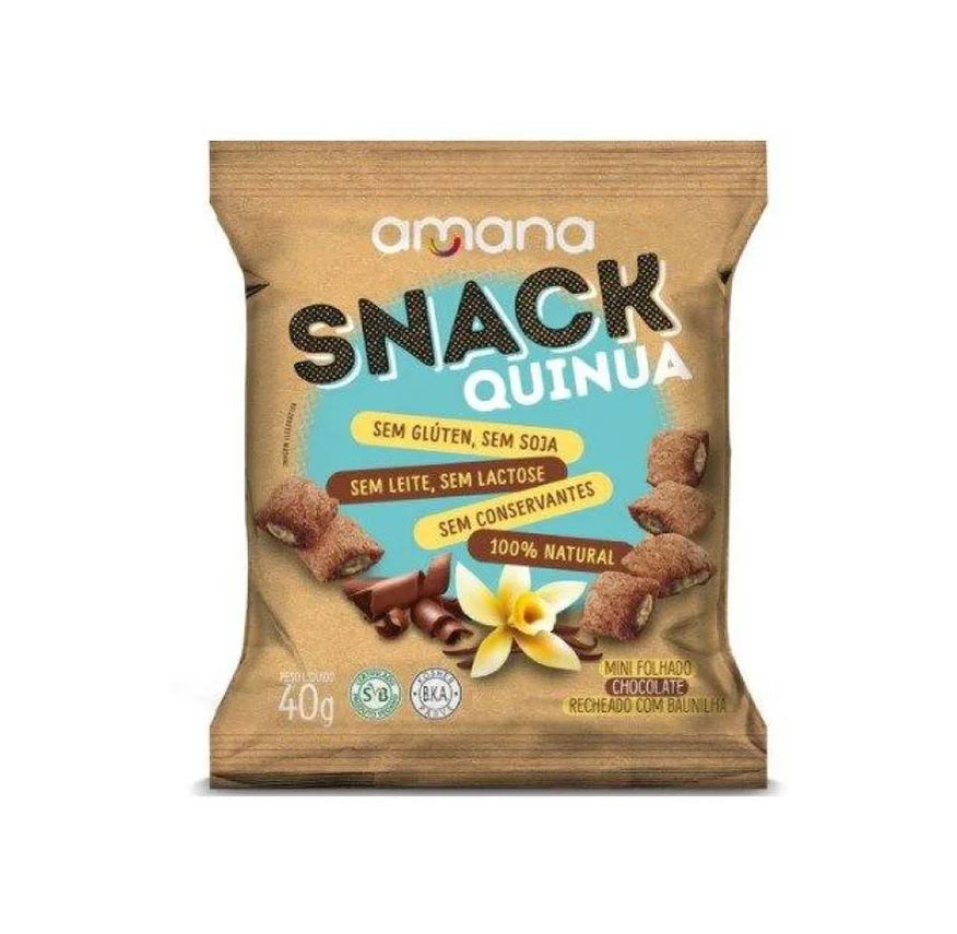 Amana Snack Chocolate com Baunilha de 40g