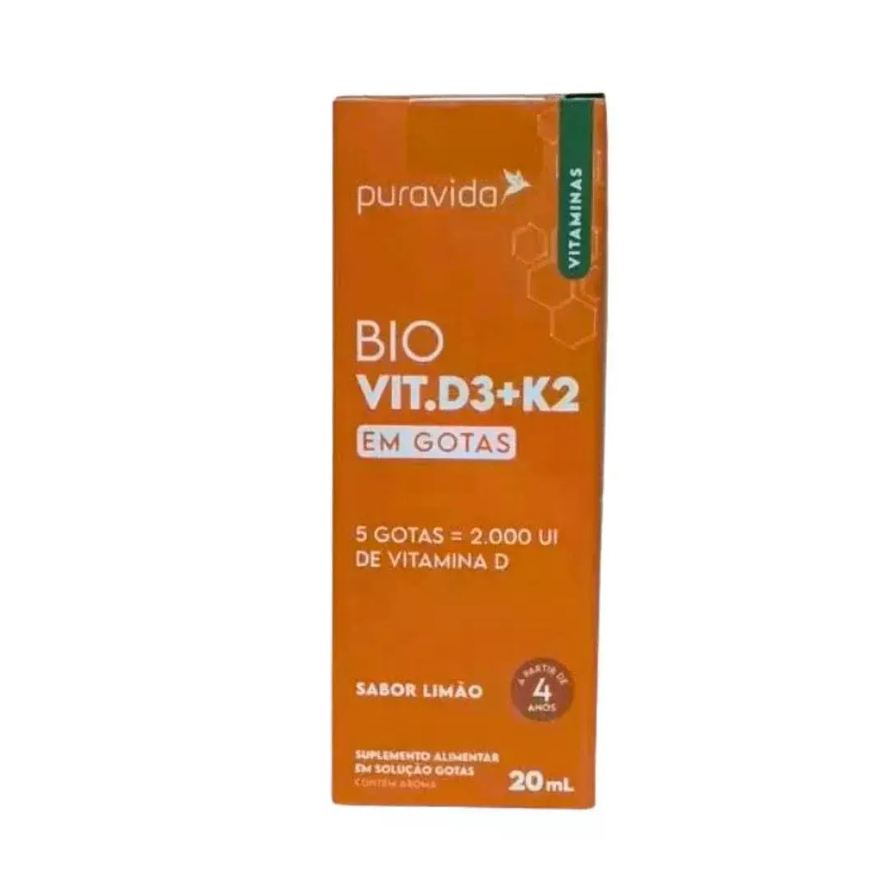 Puravida Vitamina D3 + K2 Gotas 20ml