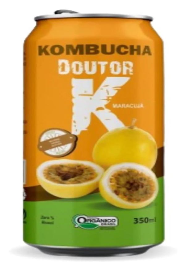 Kombucha Doutor K Kombucha Orgânica Sabor Maracujá 350ml Drk