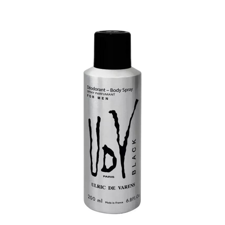 Ulric De Varens Deodorant Udv Black Body Spray 200ml