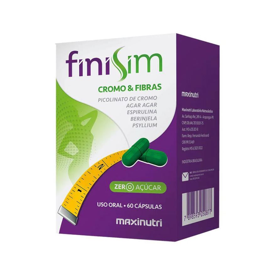 Maxinutri Finisim Cromo Fibras 60 Cápsulas