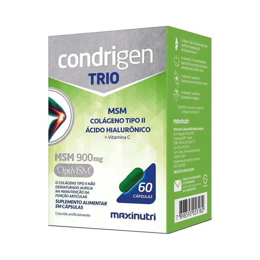Maxinutri Condrigen Trio Msm Col Ah Vitc 60cp