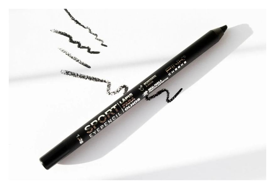 De Lápis Olhos Sport Eyepencil Preto 1,2g - Pink Cheeks