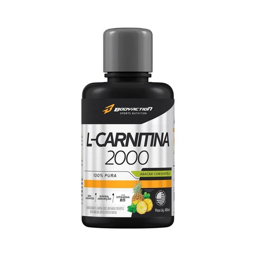Body Action Carnitina L-carnitine 2000 Abacaxi com Hortelã 480ml