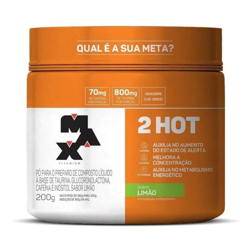 Max Titanium 2hot (200g) - Sabor: Limão