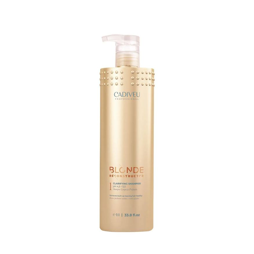 Cadiveu Shampoo Professional Blonde Reconstructor Clarifying Remoção de Metais Pesados 1l