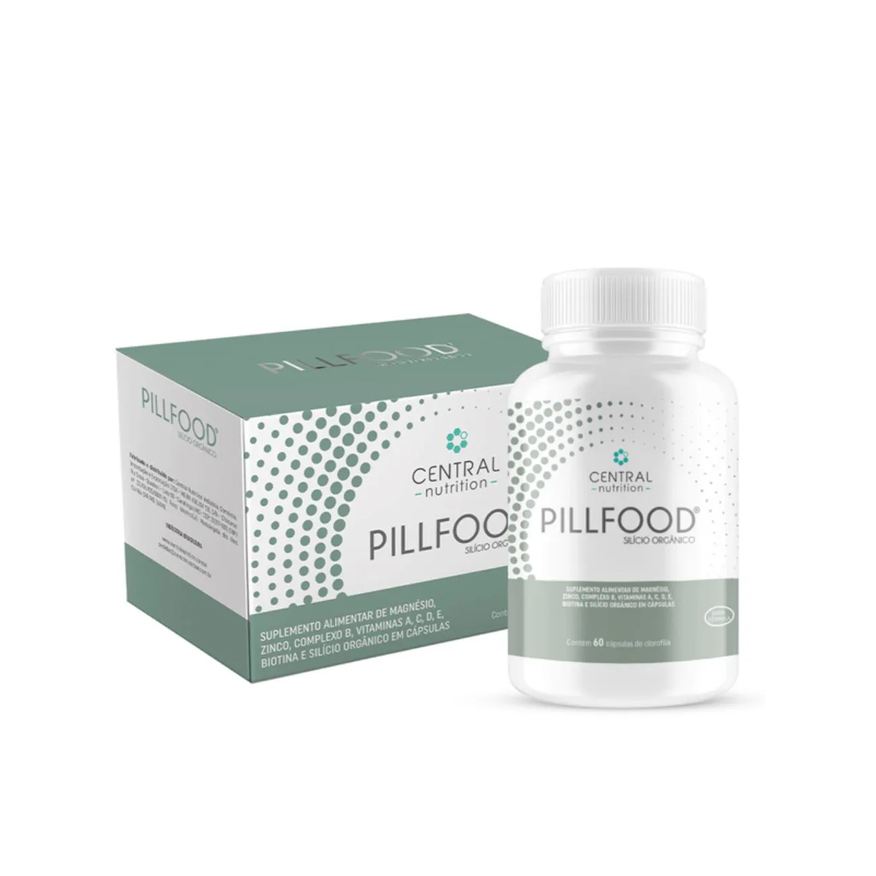 Central Nutrition Pillfood Silício Orgânico Vitaminas 60 cápsula