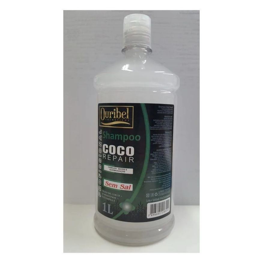 Ouribel Shampoo Coco Repair Reparador 1000ml