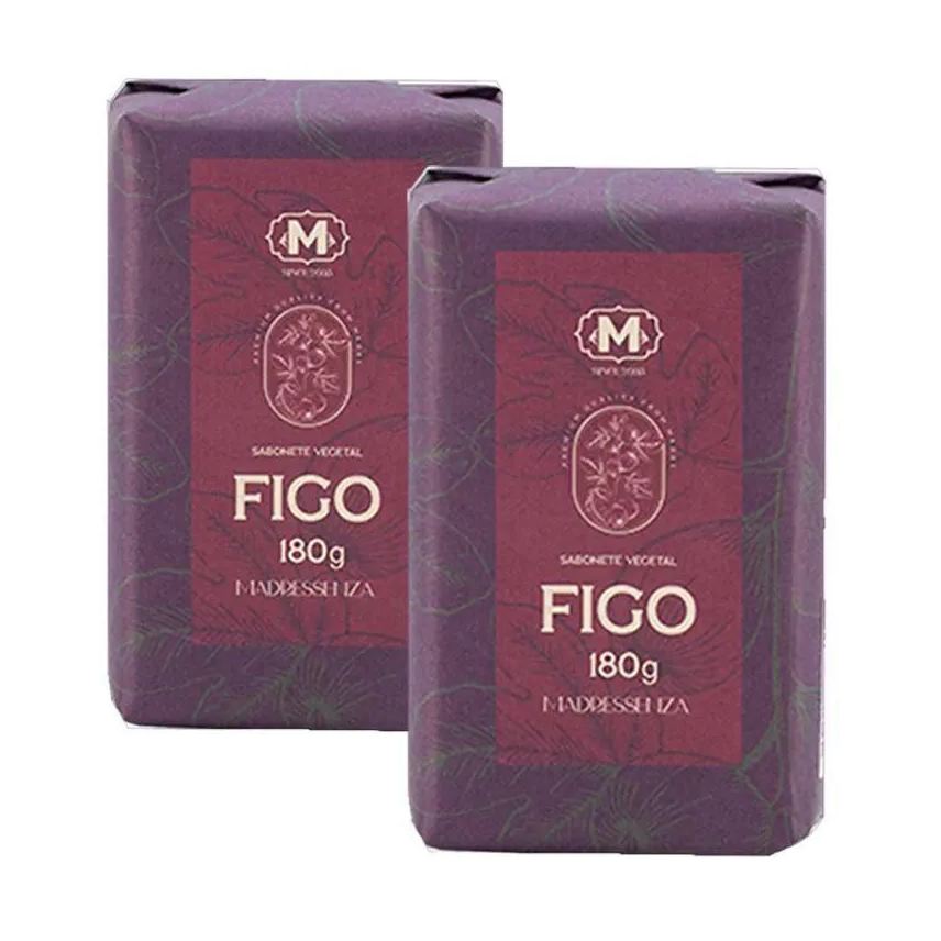 Madressenza Kit 2 Sabonetes em Barra Figo 180g