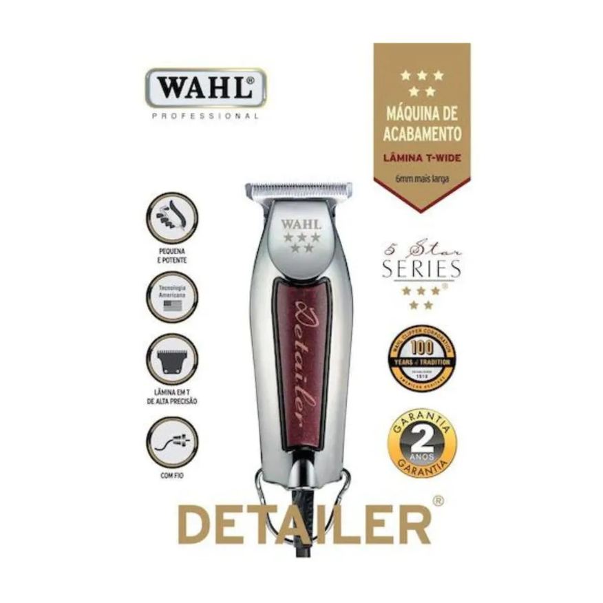 de Máquina Acabamento Wahl Detailer com Fio Bivolt
