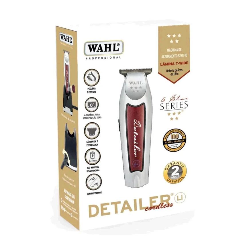 Wahl 5 Star Series Detailer Cordless Li Máquina de Acabamento Bivolt