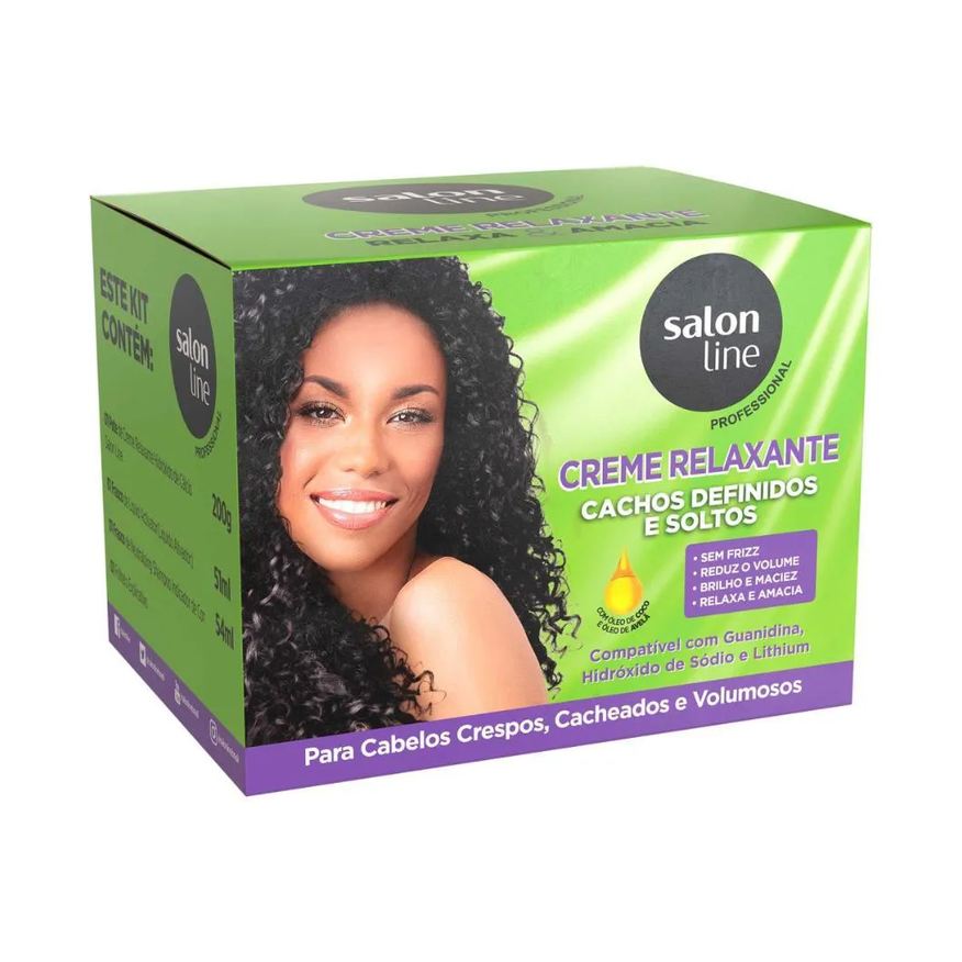 Salon Line Creme Relaxante Relaxa & Amacia com Óleo de Coco e Avelã