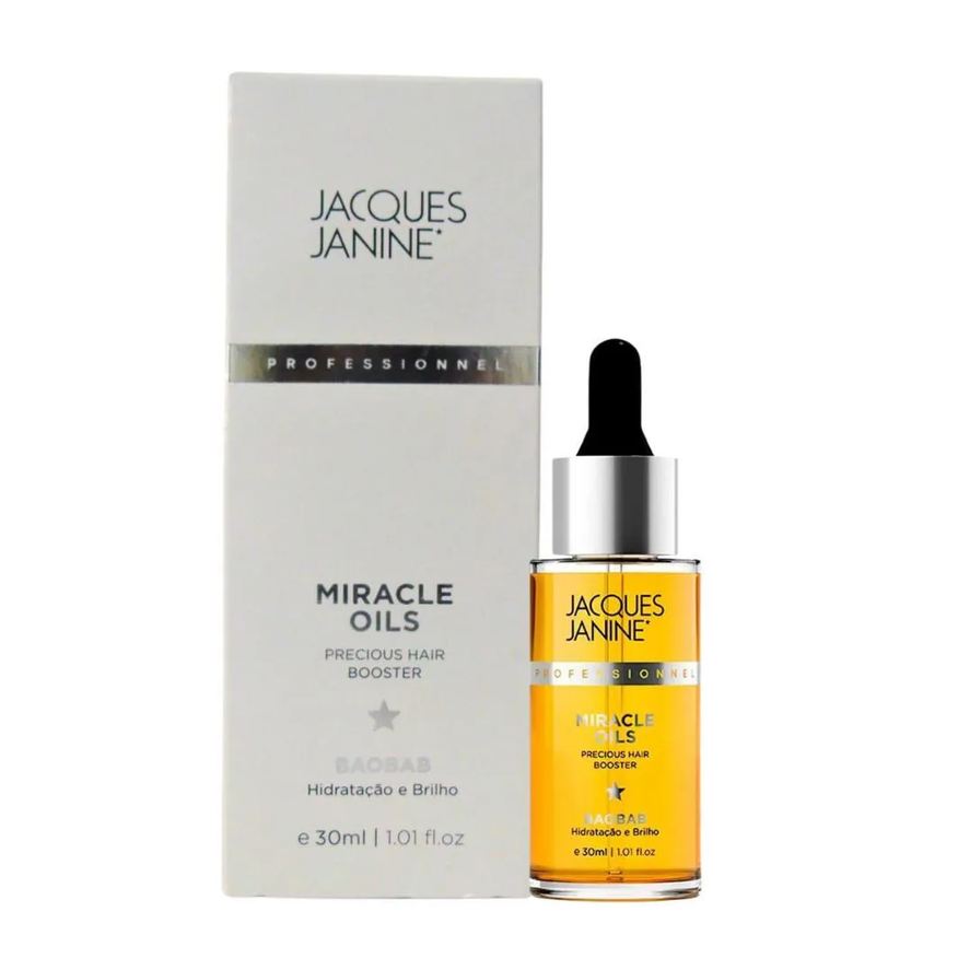 Jacques Janine Óleo Miracle Oils Baobab Hidratação e Brilho 30ml