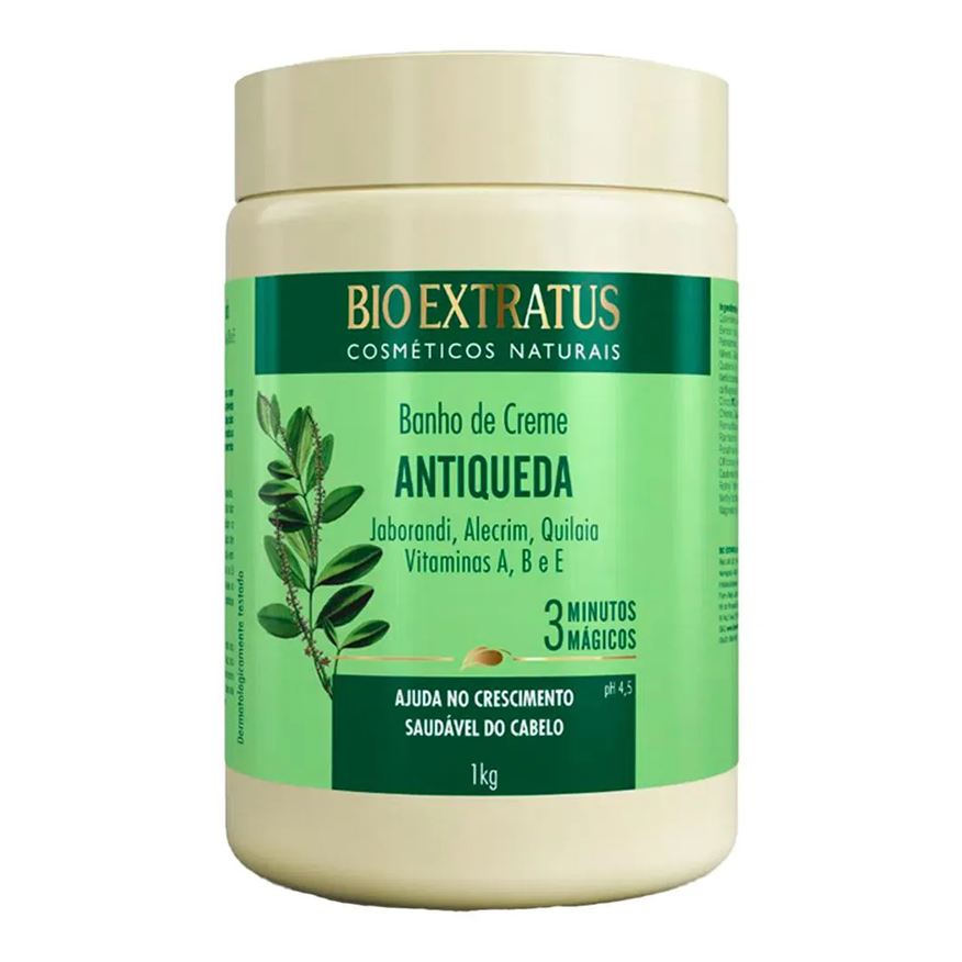 Bio Extratus Banho de Creme Jaborandi Antiqueda Alecrim 1kg