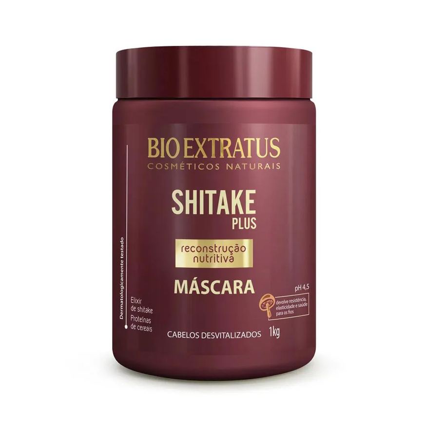 Bio Extratus Máscara Shitake Plus Reconstrução Nutritiva 1kg