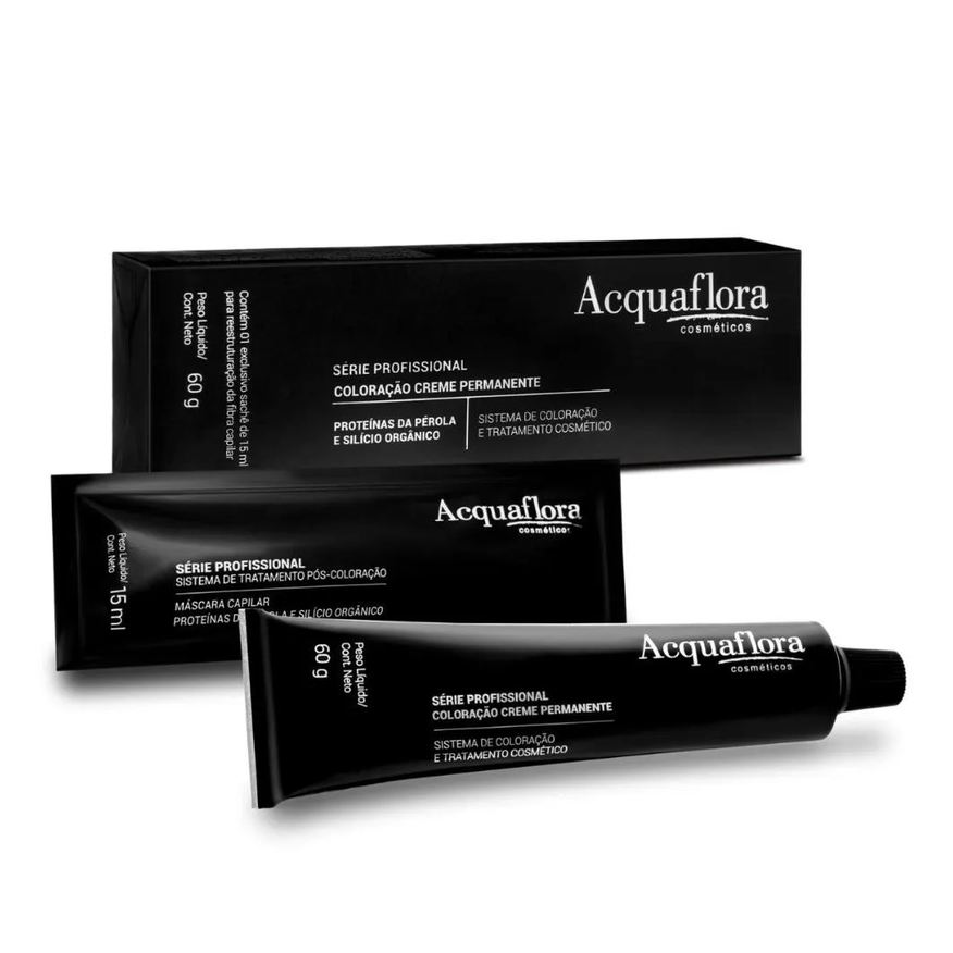 Acquaflora Coloração Creme Permanente 77.466 Louro Natural Cobre Vermelho Intenso 60g