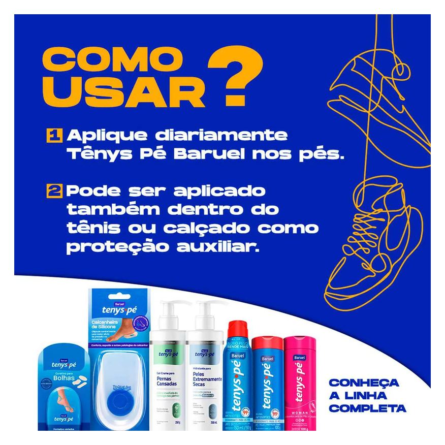 para Talco os Pés Tenys Pé Original