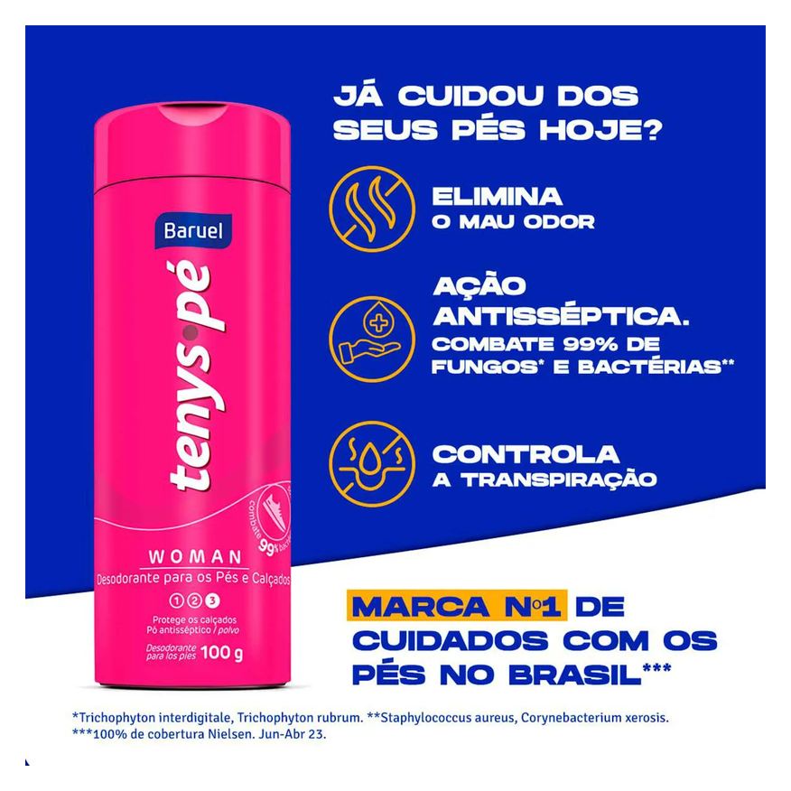para Talco os Pés Tenys Pé Woman