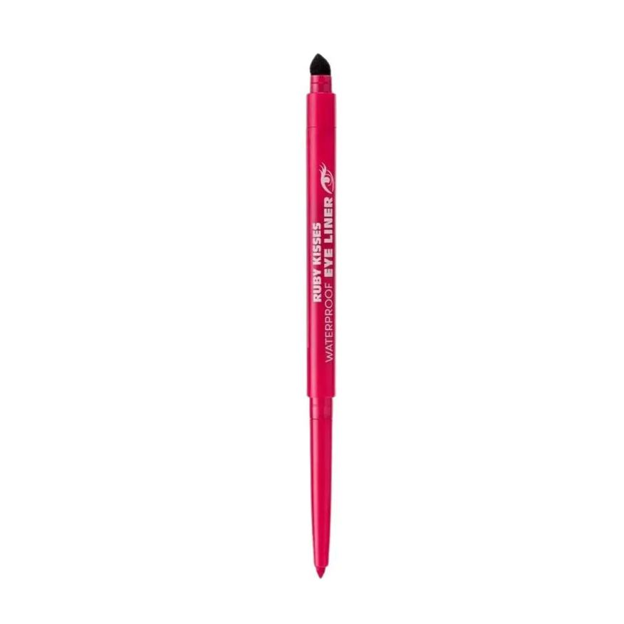 Kiss New York Lápis Retrátil para Olhos Ruby Kisses Eye Liner A Prova D´água Cereja 0,35g