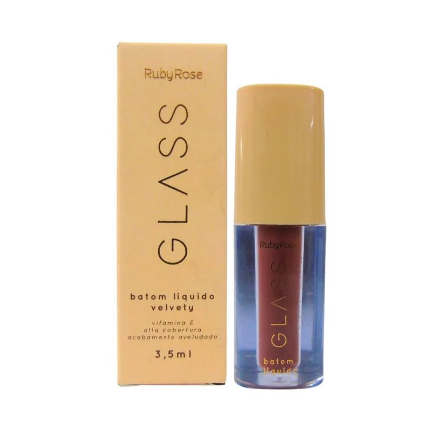 Ruby Rose Batom Líquido Velvety Glass Bg02 3,5ml