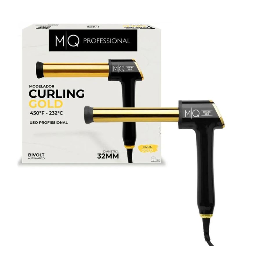 Mq Hair Modelador Mq Curling Gold 450°f 32mm Bivolt