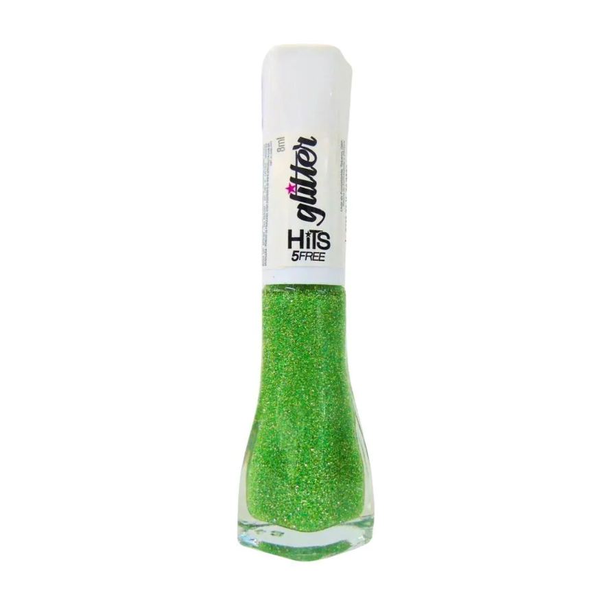 Hits Esmalte Glitter Diamante Verde Aurora 8ml