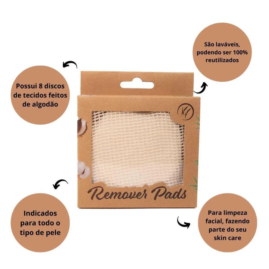 de Lenço Tecido Remover Pads Klass Vough com 8 Discos