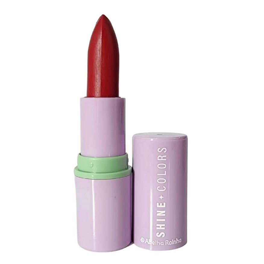 Abelha Rainha Batom Brilho Intenso Marsala Fps 15 Shine Colors 3,7g