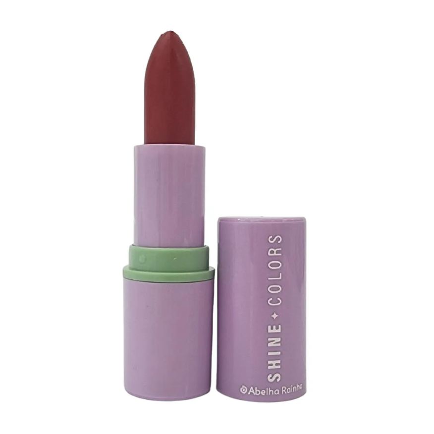 Abelha Rainha Batom Matte Aveludado Vermelho Vintage Shine Colors 4g