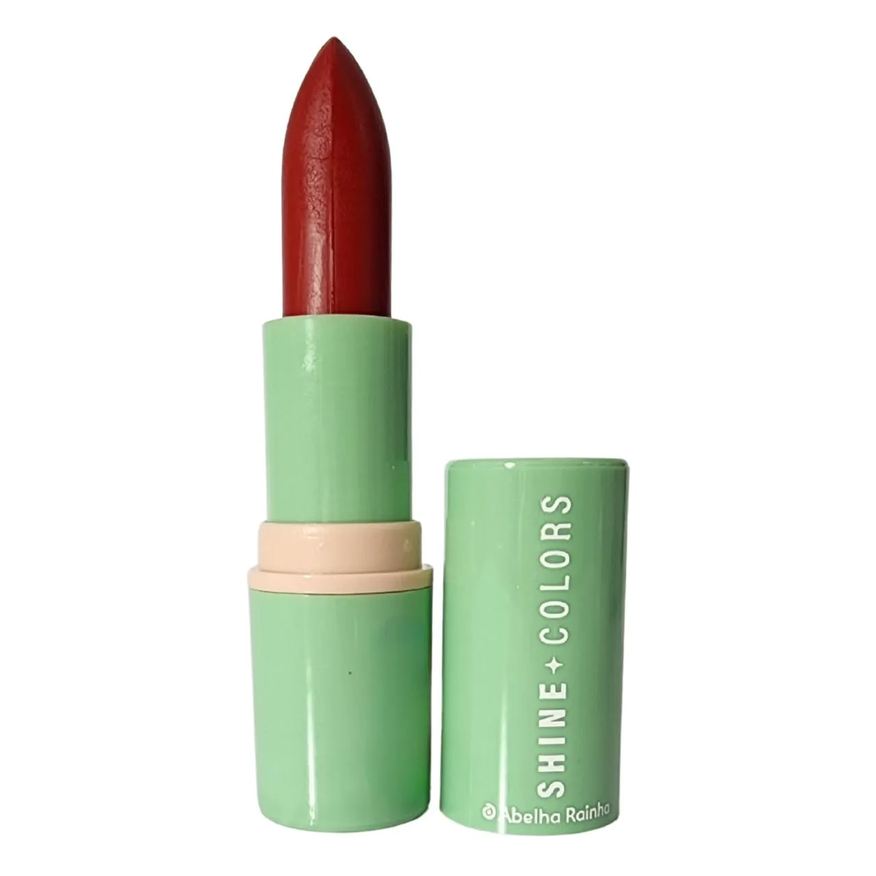 Abelha Rainha Batom Brilho E Sabor Cereja Fps 15 Shine Colors 3,7g