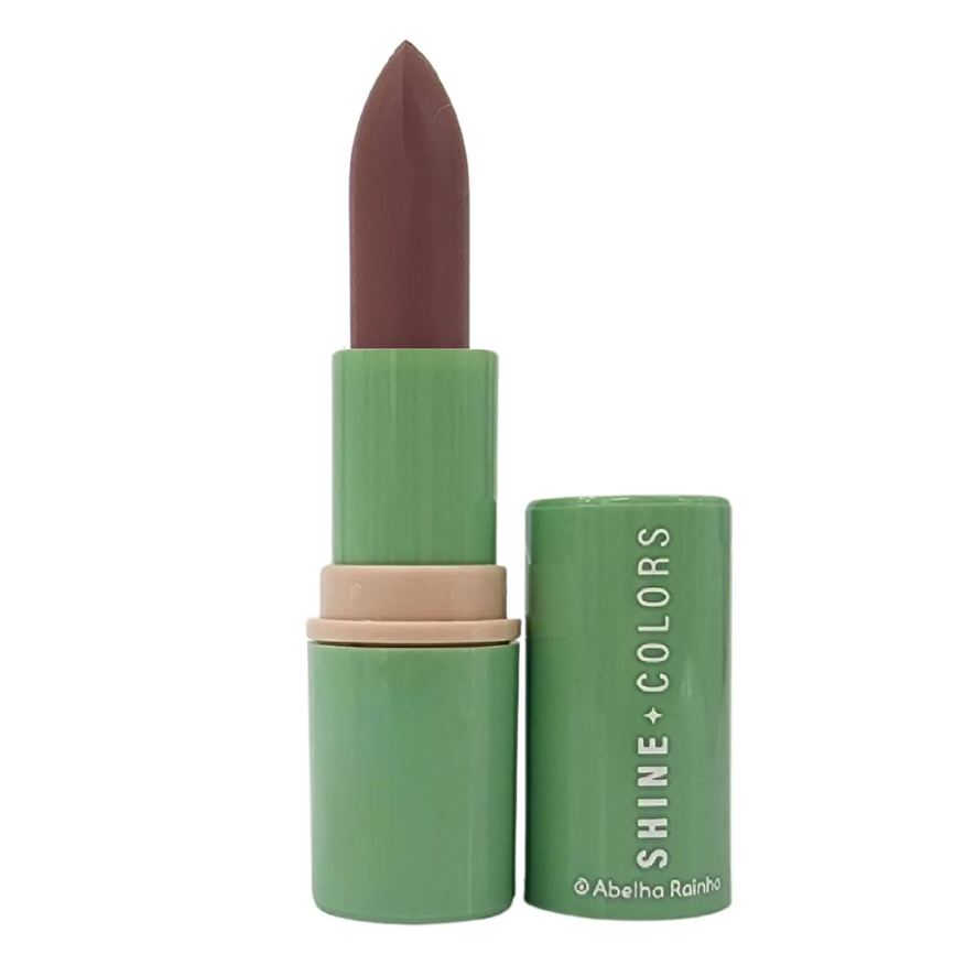 Abelha Rainha Batom Matte Aveludado Canela Shine Colors 4g