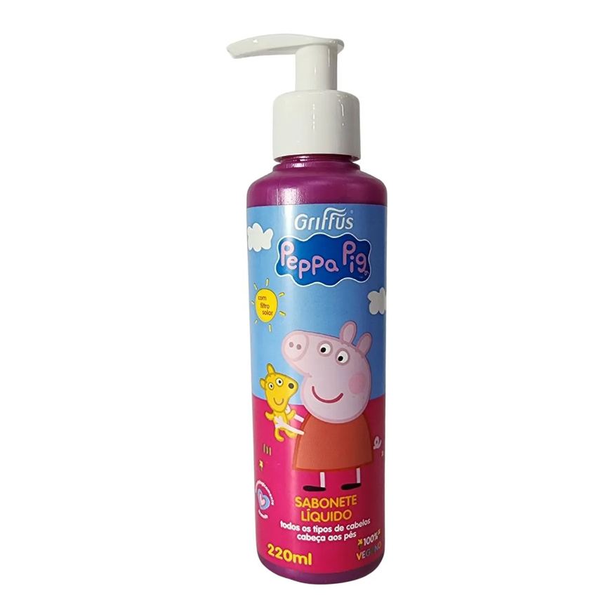 Griffus Sabonete Líquido Cabeça Aos Pés Vegano Peppa Pig 220ml