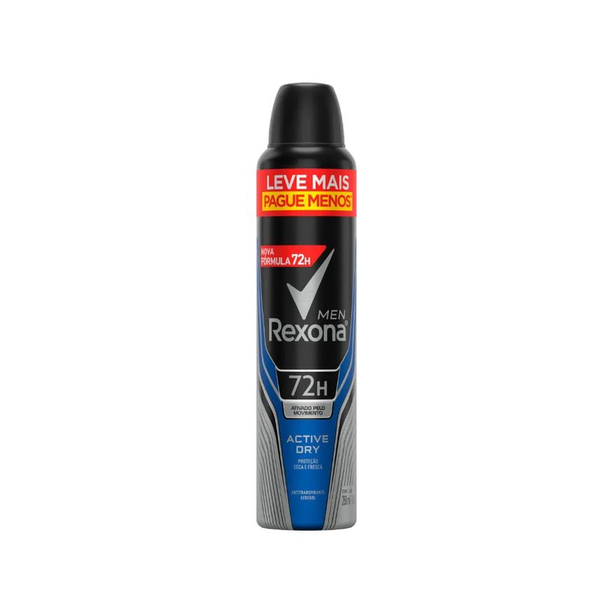 Rexona Desodorante Masculino 250ml Aerossol Active Dry