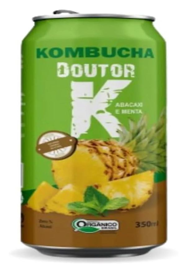 Kombucha Doutor K Kombucha Abacaxi e Menta 350ml Doutor K