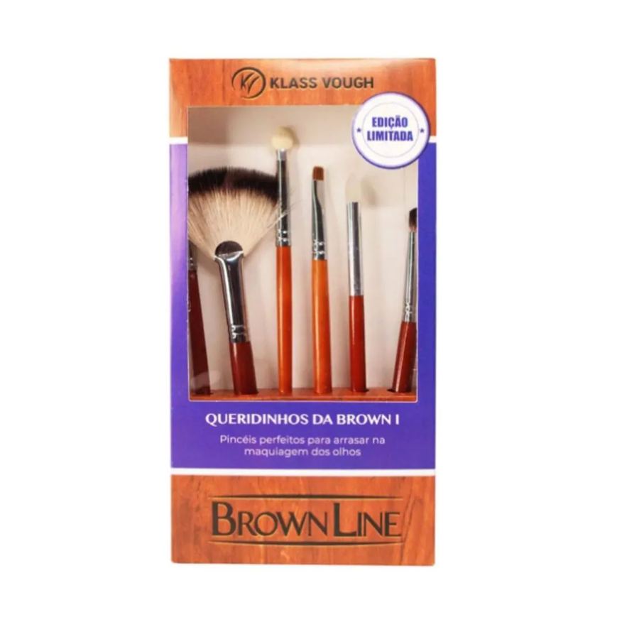 Klass Vough Kit Pincéis de Maquiagem Queridinhos da Brown 1 Ref:brws