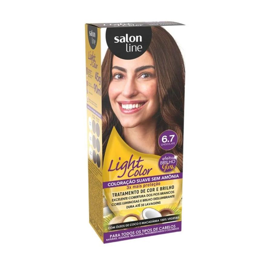 Salon Line Coloração Suave Light Color 6.7 Chocolate