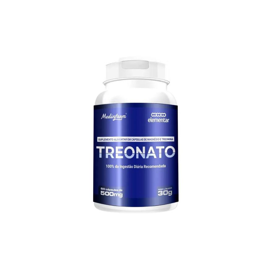 Bionutrir Treonato de Magnésio 60 cápsulas Medinfarm Incolor sem Sabor