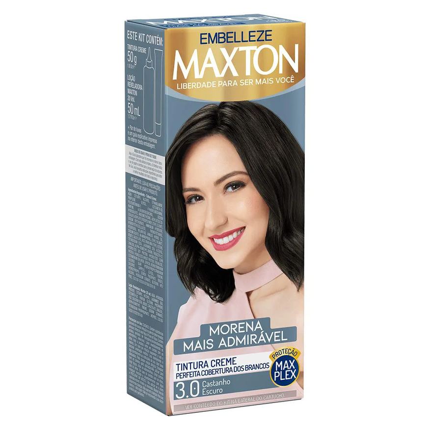Embelleze Tinta de Cabelo Maxton Morena +admirável Castanho Escuro 3.0