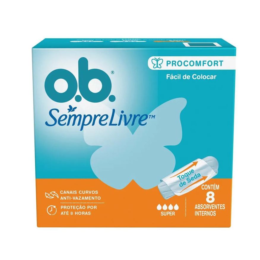 O.B. Absorvente Interno Procomfort Super 8 Unidades