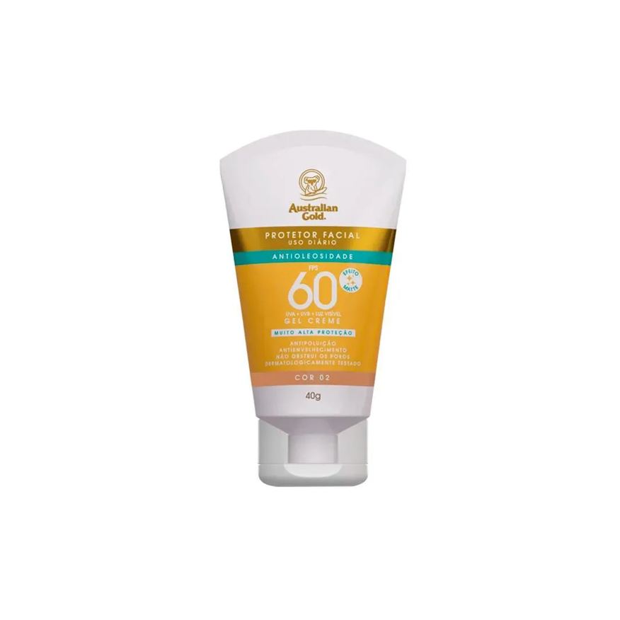 Australian Gold Protetor Solar Facial Matte Fps60 Cor 02 40g