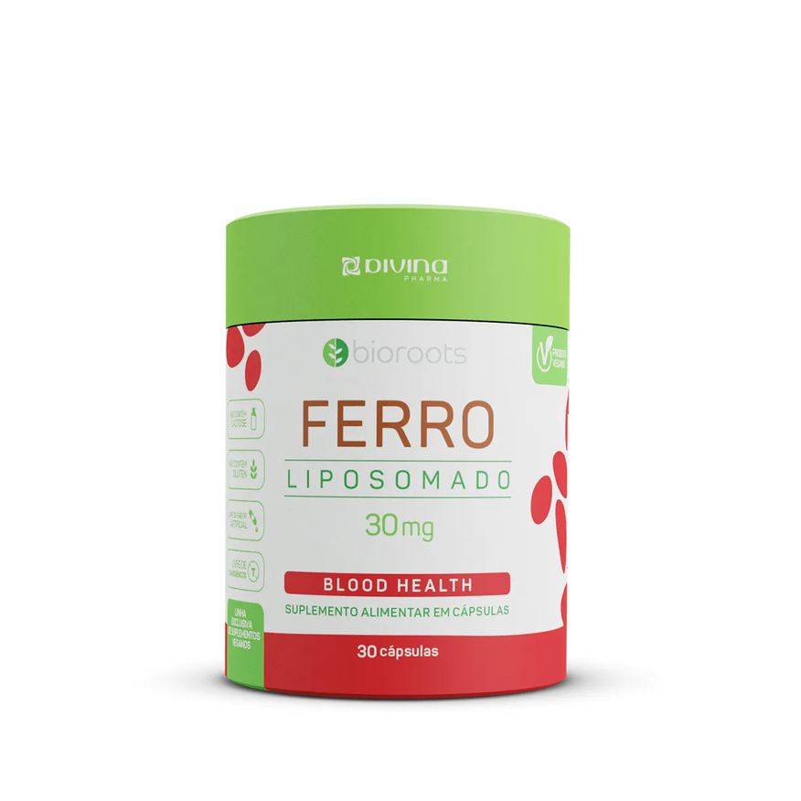 Bioroots Ferro Liposomado 30mg 30 cápsulas