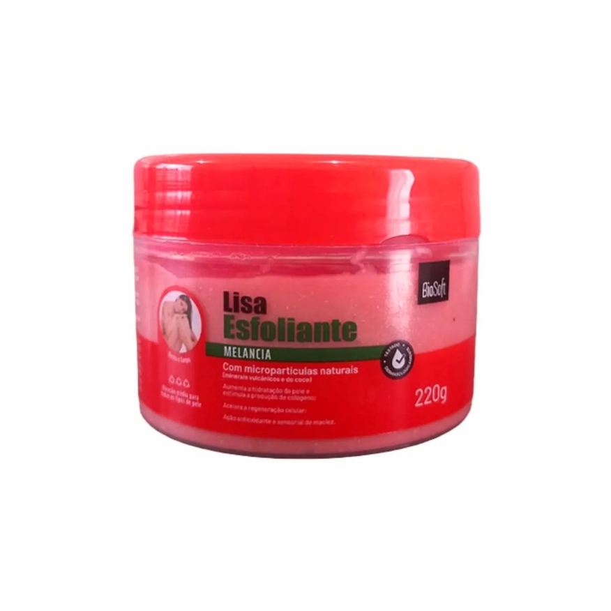 Bio Soft Esfoliante Corpo e Rosto Melancia Micropartículas Naturais