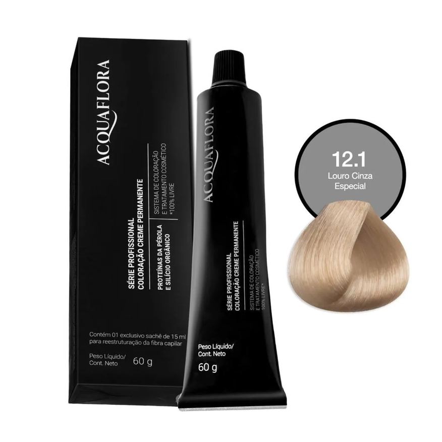 Acquaflora Coloração 12.1 Louro Cinza Especial 60g
